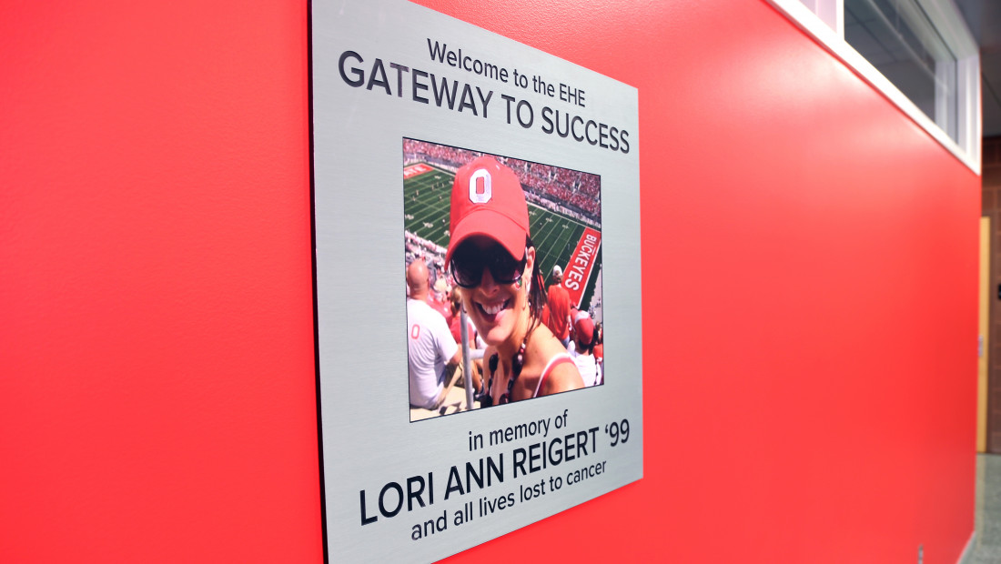 Reigert placard in PAES Building